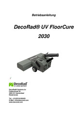 DecoRad UV FloorCure 2030 Betriebsanleitung