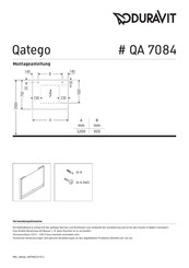 Duravit Qatego QA 7084 Montageanleitung