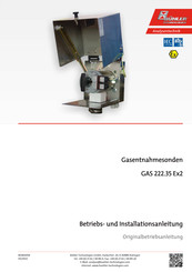 Bühler technologies GAS 222.35 Ex2 Betriebs Und Installationsanleitung