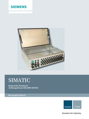 Siemens 6DL2804-0 Serie Montagehandbuch