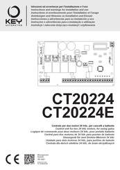Key Automation CT20224E Anleitungen Und Hinweise Zu Installation Und Einsatz