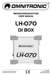 Omnitronic LITTLE HELPER Serie Bedienungsanleitung