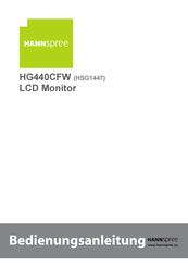 HANNspree HG440CFW Bedienungsanleitung