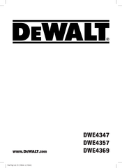 DeWalt DWE4347 Bersetzt Von Den Originalanweisungen