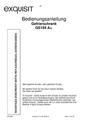 exquisit GS184 A+ Bedienungsanleitung