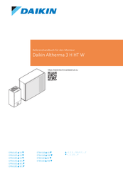 Daikin Altherma 3 H HT W EPRA14-18DV7 Referenzhandbuch Für Den Monteur