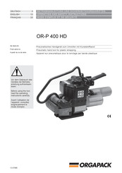 Orgapack OR-P 400 HD Betriebsanleitung Und Sicherheitsbestimmungen