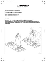 uebler P22 Montage- Und Bedienungsanleitung