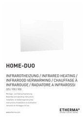 Etherma HOME-DUO 325 Montage- Und Gebrauchsanleitung