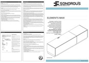 Sonorous ELEMENTS MAXI Montageanleitung