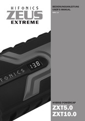Hifonics ZEUS EXTREME ZXT10.0 Bedienungsanleitung