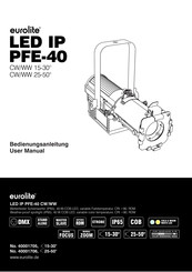 EuroLite LED IP PFE-40 CW/WW 15-30 Bedienungsanleitung