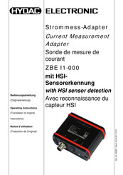 HYDAC ELECTRONIC ZBE I1-000 Bedienungsanleitung