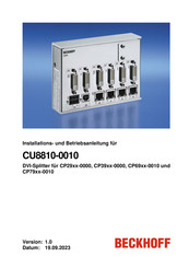 Beckhoff CU8810-0010 Installation Und Betriebsanleitung