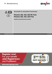 EWM Phoenix 352 RC Puls Betriebsanleitung