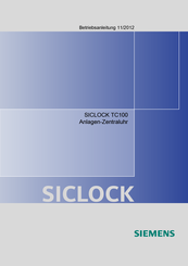 Siemens SICLOCK TC100 Betriebsanleitung
