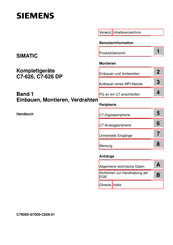 Siemens SIMATIC C7-626 DP Handbuch