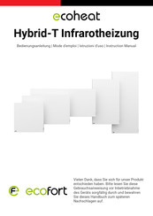 ECOheat Hybrid-T 1000 Bedienungsanleitung