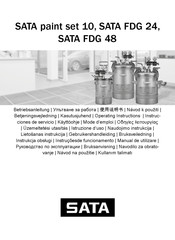SATA paint set 10 Betriebsanleitung
