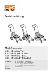 AS MOTOR AS 510 ProClip 4T A Betriebsanleitung
