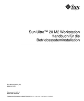 Sun Microsystems Sun Ultra 20 M2 Handbuch