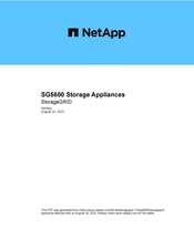 NetApp SG5600 StorageGRID Bedienungsanleitung