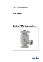 KSB MIL 90000 Betriebs- Und Montageanleitung