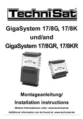 TechniSat GigaSystem 17/8GR Montageanleitung