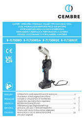 Cembre B-FL750ND Bedienungsanleitung