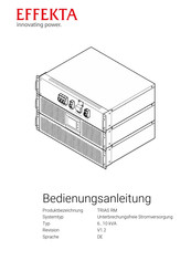 Effekta TRIAS RM Bedienungsanleitung