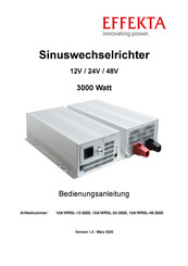 Effekta 10A/WRSL-24-3000 Bedienungsanleitung