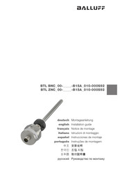Balluff BTL ZNC 00 B15A 010-000S92-Serie Montageanleitung