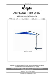 Dema 41068 Bedienungsanleitung