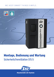 syr STS 5 Montage, Bedienung Und Wartung
