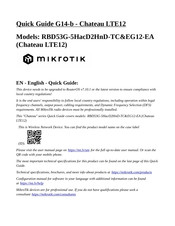 MikroTik Chateau LTE12 Kurzanleitung