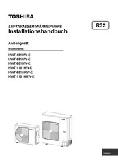 Toshiba HWT-1101HW-E Installationshandbuch