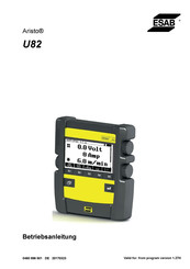 ESAB Aristo U82 Bedienungsanleitung