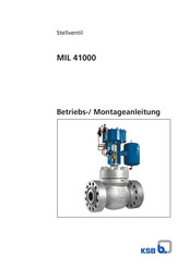 KSB MIL 41000 Betriebs- Und Montageanleitung