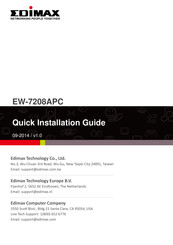 Edimax EW-7208APC Schnellinstallationsanleitung