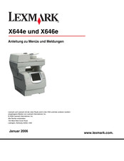Lexmark X646e Anleitung