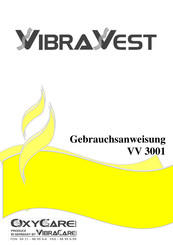 VibraCare OxyCare VibraVest VV 3001 Gebrauchsanweisung