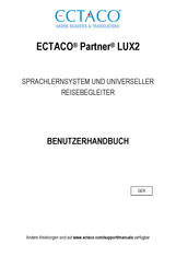 Ectaco Partner LUX2 Benutzerhandbuch
