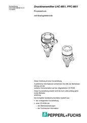 Pepperl+Fuchs LHC-M51 Kurzanleitung
