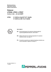 Pepperl+Fuchs Pulscon LTC50 Betriebsanleitung