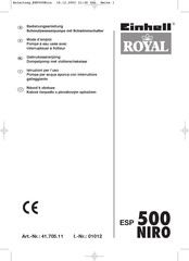 Einhell Royal ESP 500 NIRO Bedienungsanleitung