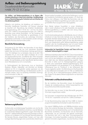 Hark 79 GT ECOplus Aufbau- Und Bedienungsanleitung