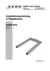KERN KFU Serie Installationsanleitung