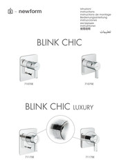 Newform BLINK CHIC luxury 71175E Bedienungsanleitung