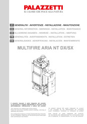 Palazzetti Multifire ARIA NT SX Installationsanleitung