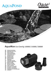 Oase AquaPond AquaMax Eco Gravity 20000 Gebrauchsanleitung